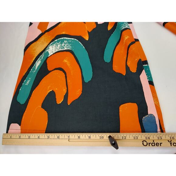 Anthropologie Bel Kazan Arches Wide Leg Jumpsuit Abstract Boho Colorful NEW Sz M - Picture 7 of 11